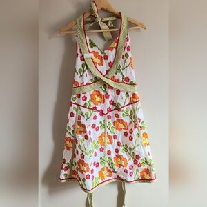 Colourful floral‎ apron